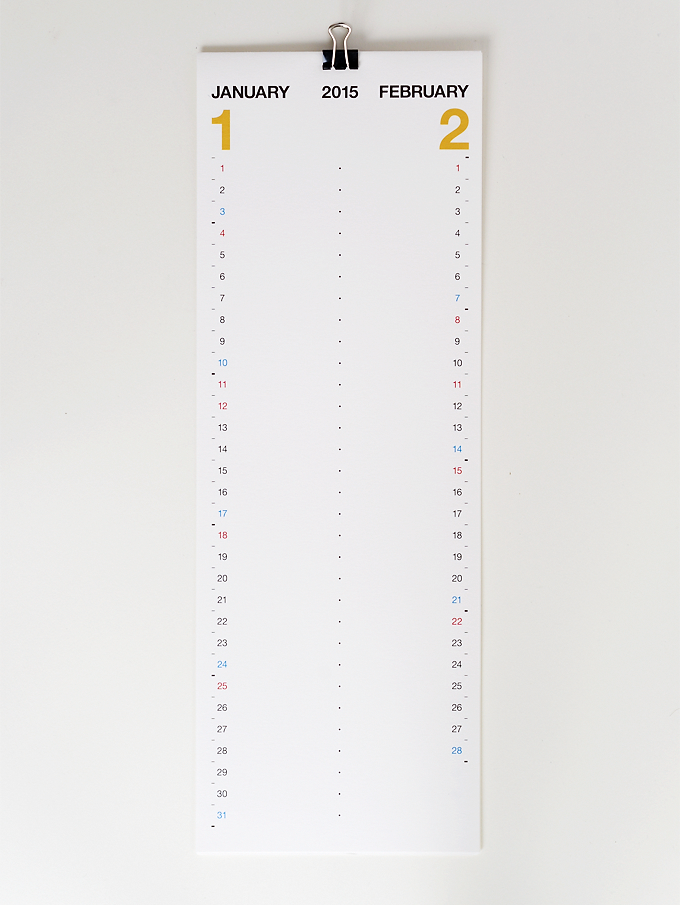 カレンダー|TIC TAC DAYS 2015